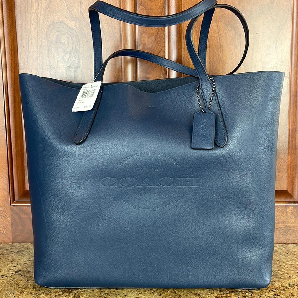 Coach Navy Blue Tote, NWT